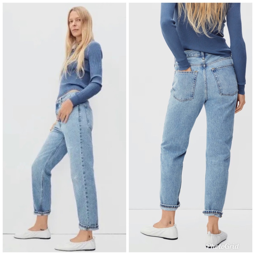 EVERLANE The Relaxed Straight Fit Organic Cotton Jean Light Wash 25